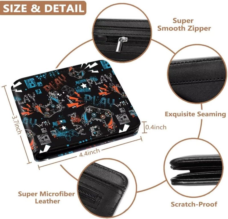 Roacap Teen Boys Wallet, Cool Wallets for Kids Son 9-12/8-10/8-12 with Card, Funny Leather Bifold Rfid Blocking Purse Coin Pocket Id Window for Men Boy Male Youth Guys - Image 3